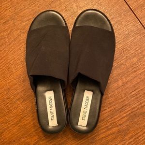 Steve Madden Slinky Black Sandal Vintage 90s Style sz 7